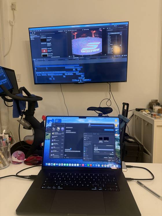 Behind the scenes